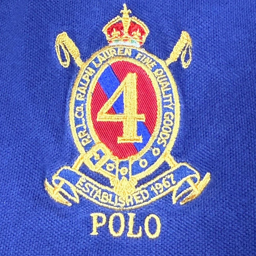 Polo Ralph Lauren Big Pony Polo Shirt Mens XXL Navy Blue Crest Classic Fit 13703